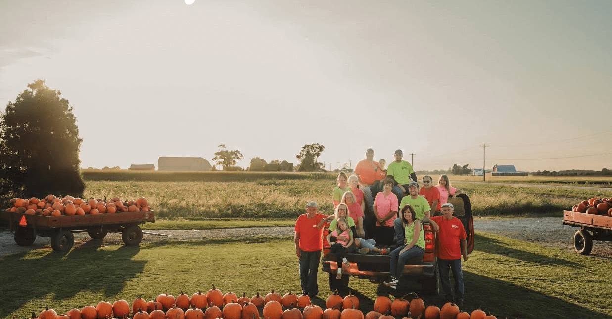 The Keil's family. Farming in Toledo, Ohio, Northwest Ohio. Sunset on fall life at Keil's Produce and Greenhouse.